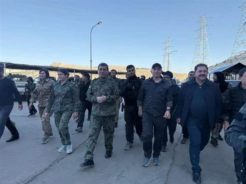 مەزڵوم عەبدی سەردانی بەنداوی تشرینی کرد


