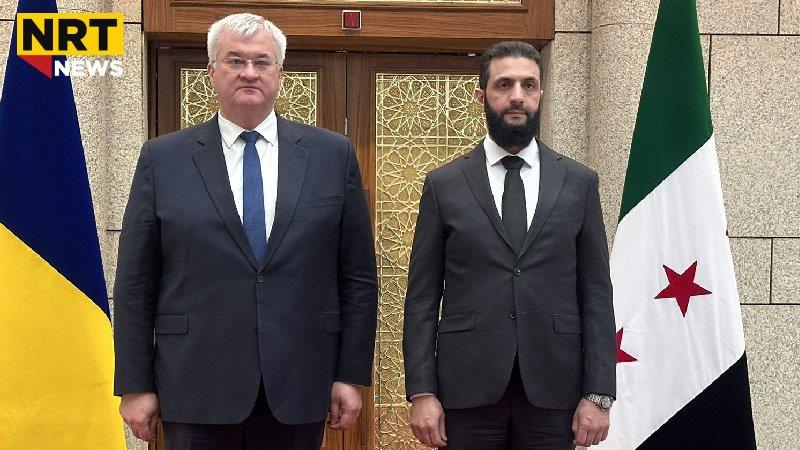 شاندی ئۆکرانیا گەشتە سوریاو لەگەڵ ئەحمەد شەرع کۆبوونەوە